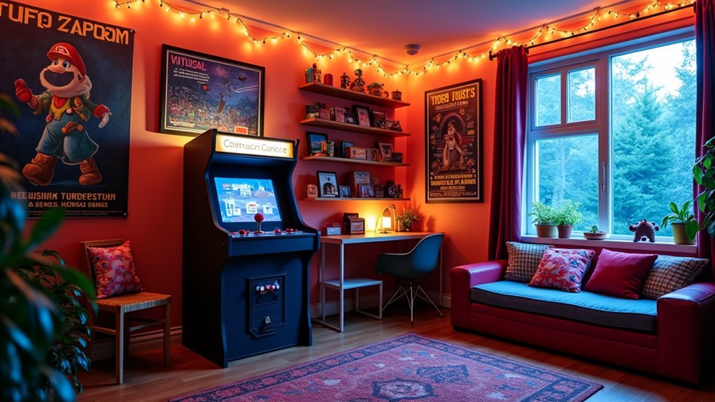 retro gaming room decor