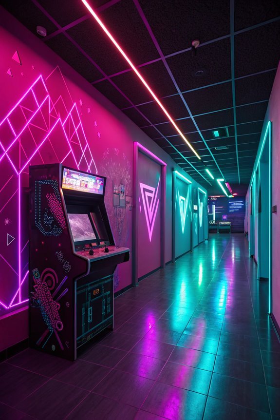 retro neon aesthetic vibes