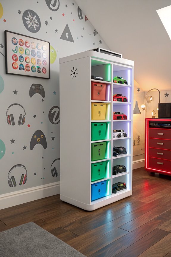 rotating storage for convenience