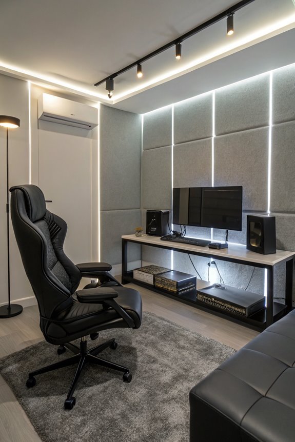simple clean gaming setup