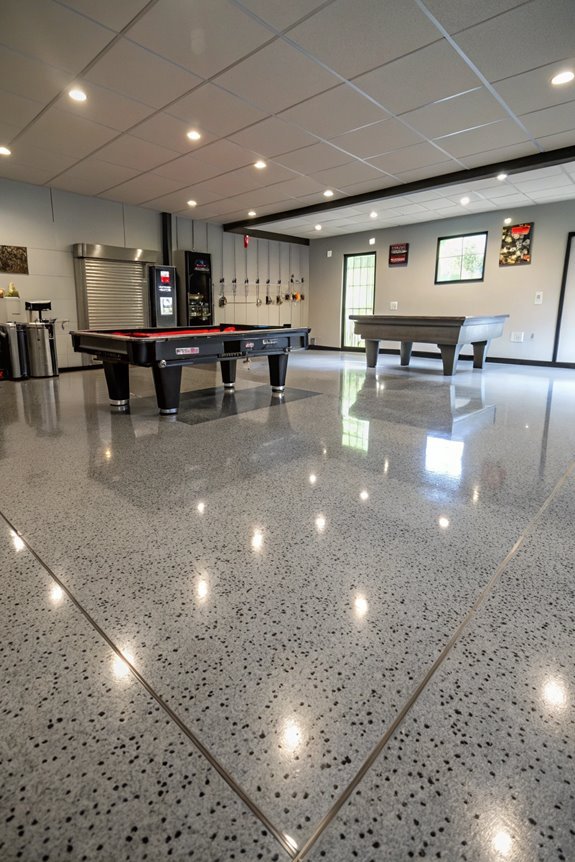 sleek and durable flooring