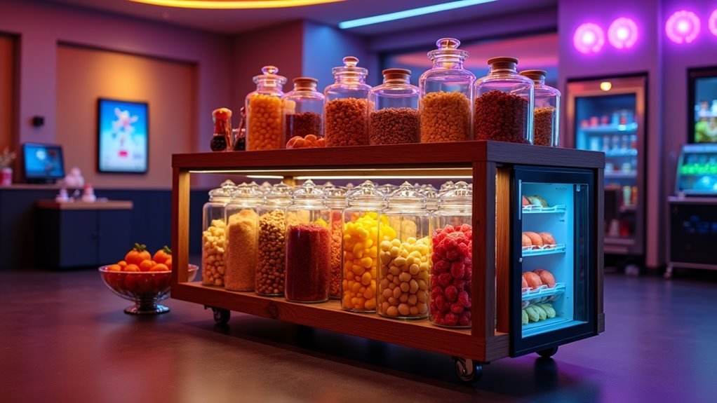 snack station game room tips