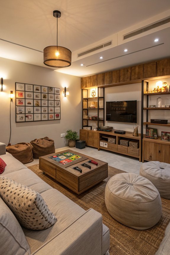 soft lighting enhances ambiance
