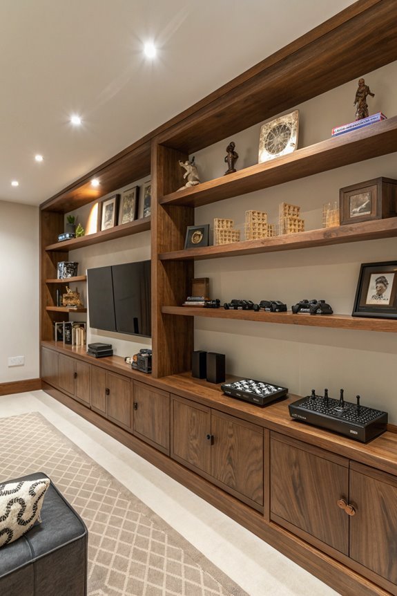 sophisticated walnut wood design