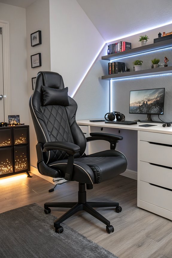 storage equipped gaming chairs