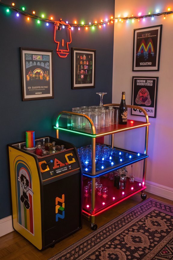stylish curated drink station
