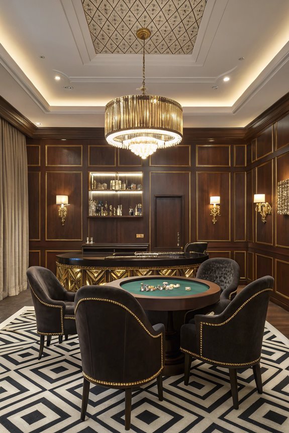 stylish vintage gaming space