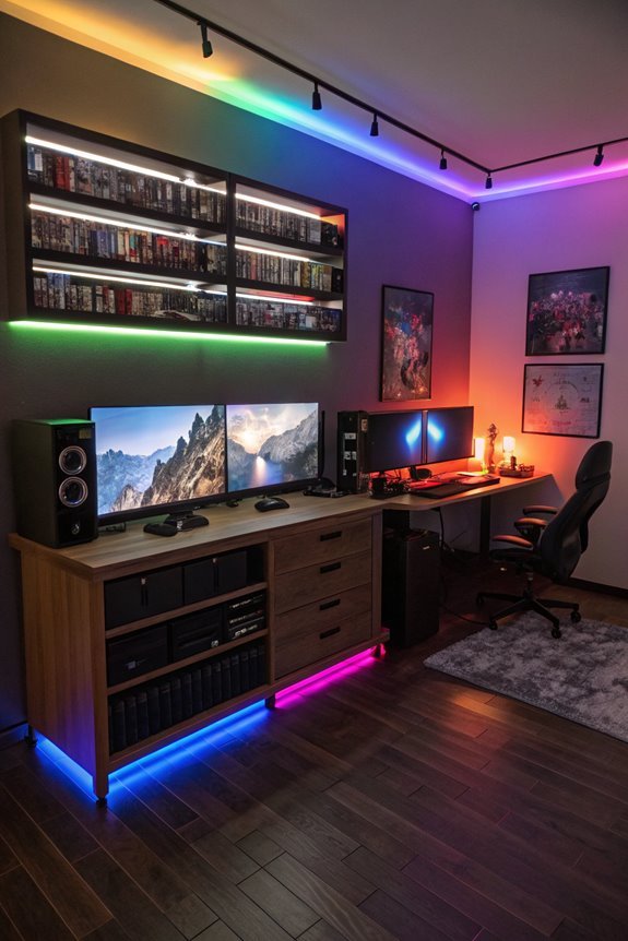 synchronize console lighting effects