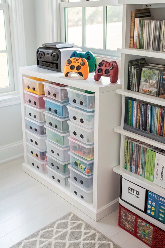 transparent modular storage containers