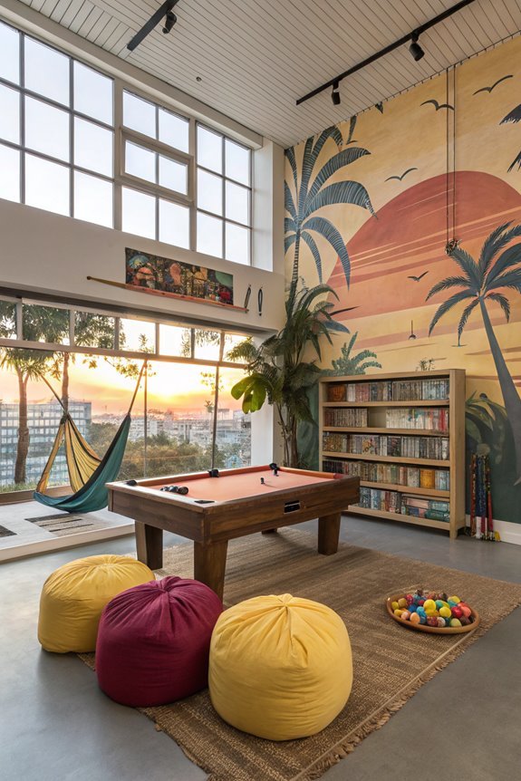 tropical paradise by ocean