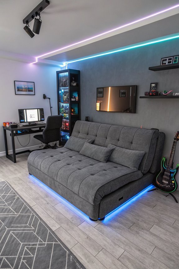 versatile seating and sleeping