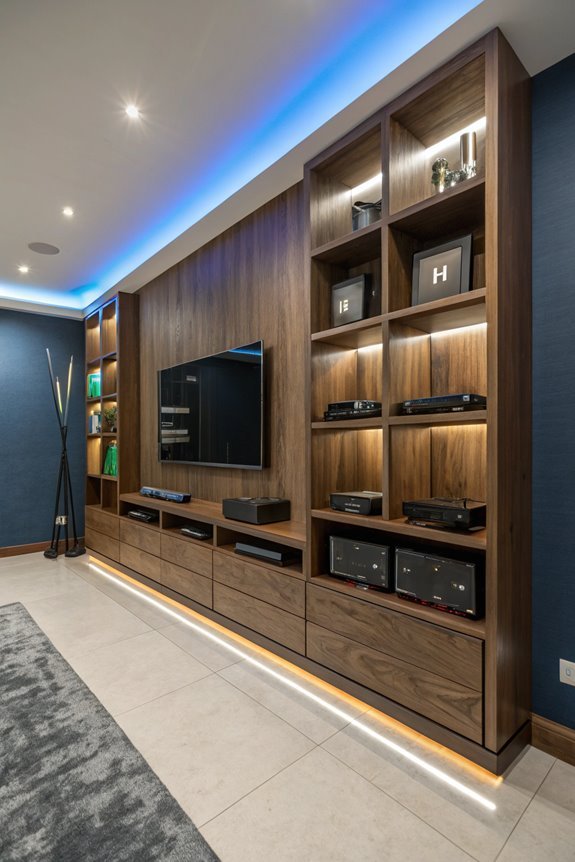 vertical storage for consoles