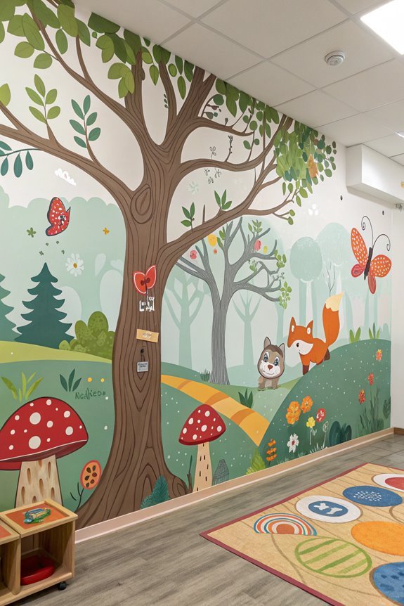 vibrant artistic wall designs