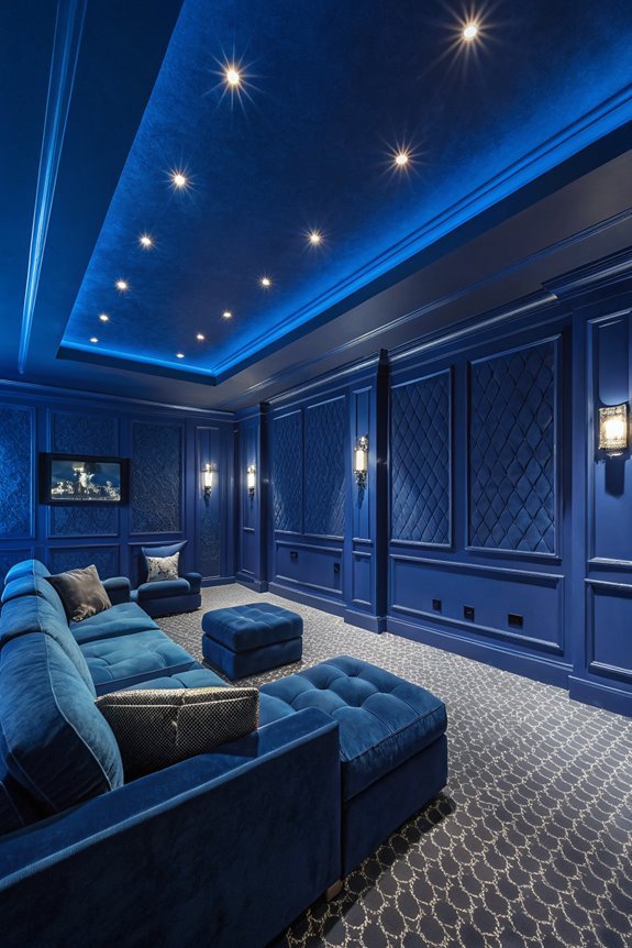 vibrant deep blue hue