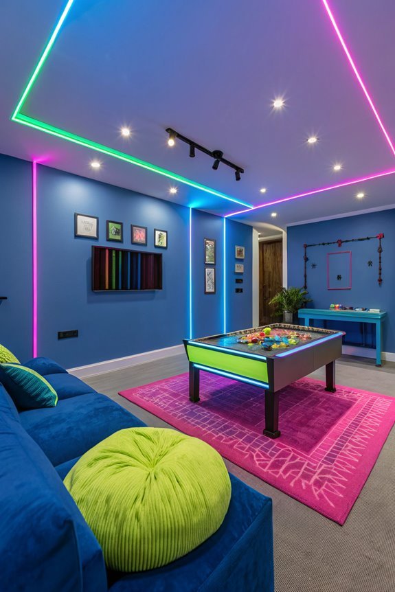 vibrant electric blue power