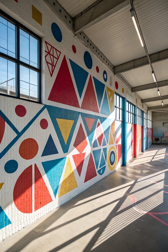 vibrant geometric shape patterns