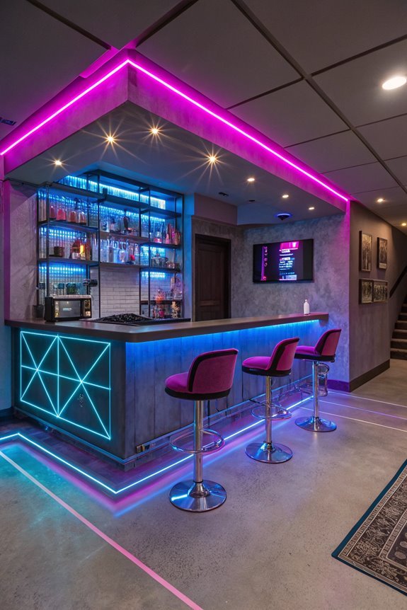 vibrant illumination with color