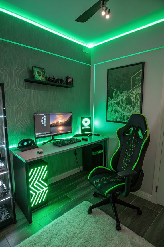 vibrant neon green energy