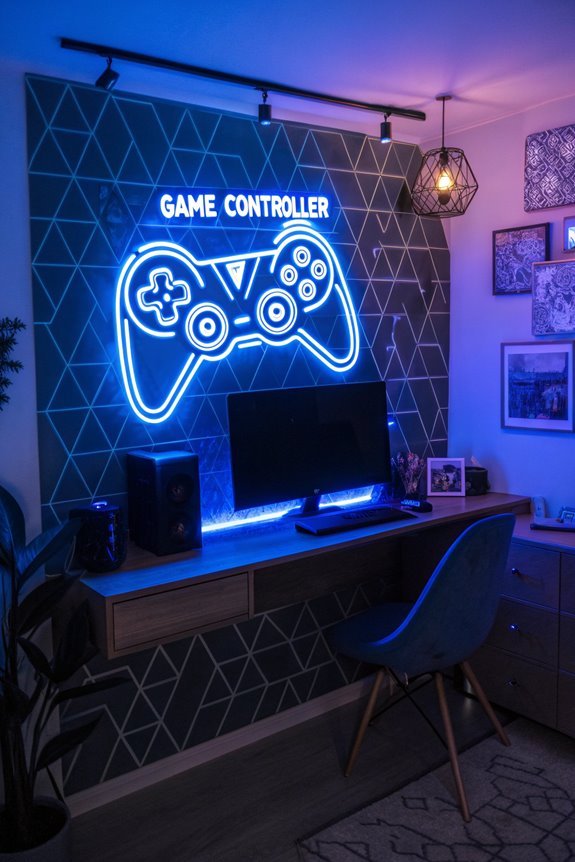 vibrant personalized neon decor