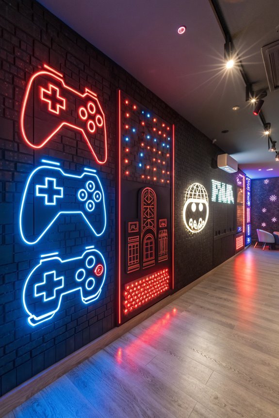 vibrant personalized neon decor