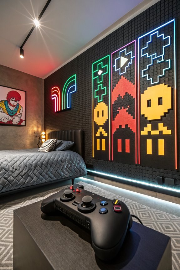 vibrant retro inspired game aesthetics