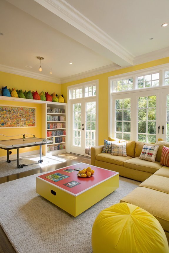 vibrant shades of yellow