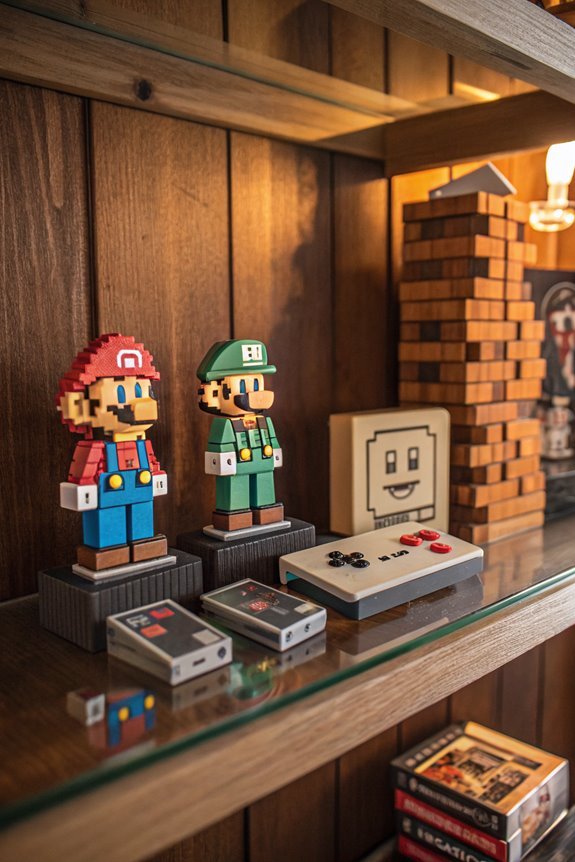 vintage gaming character showcase