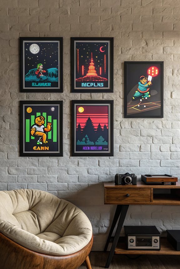 vintage video game artwork