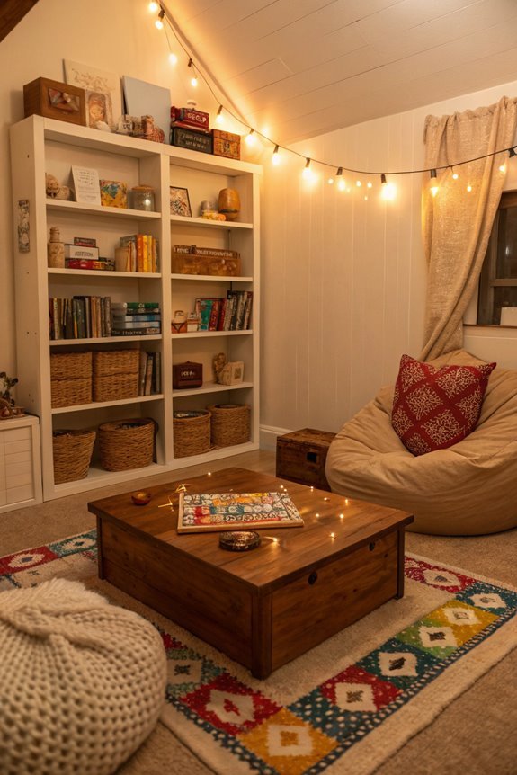 warm gaming corner retreat